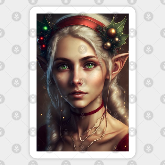 Santa's Elf Sticker by ai1art